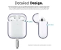 Чехол Elago Silicone case для AirPods 2, тёмно-лавандовый