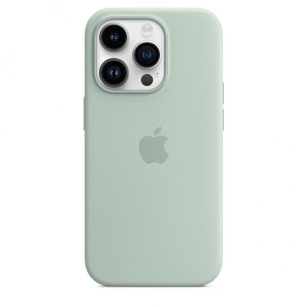 Чехол силиконовый MagSafe iPhone 14 Pro, мятный