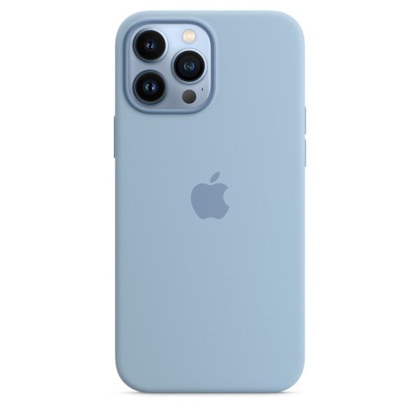 Чехол силиконовый MagSafe iPhone 13 Pro Max, голубой
