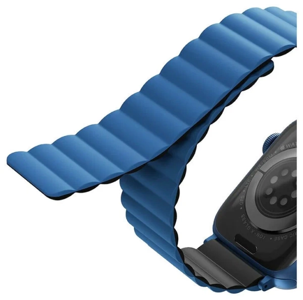 Ремешок Uniq Revix для Apple Watch 49/45/44/42mm, синий/черный