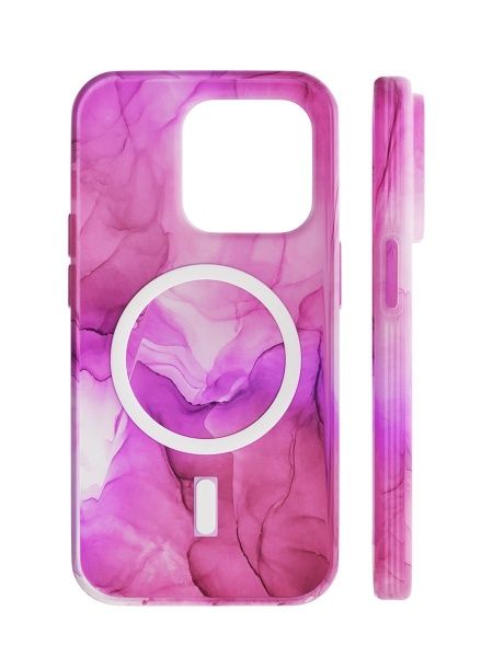 Чехол защитный “vlp” Splash case с MagSafe для iPhone 14 Pro, розовый