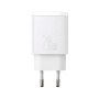 Адаптер сетевой USB-C+USB-A 20W Baseus, белый