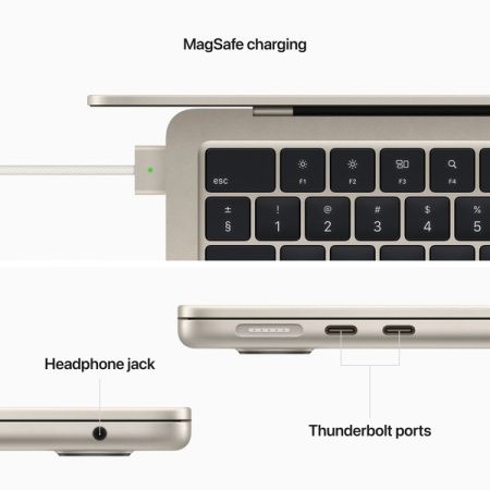 Apple MacBook Air 13" M2 8 ГБ, 256 ГБ SSD, "сияющая звезда"