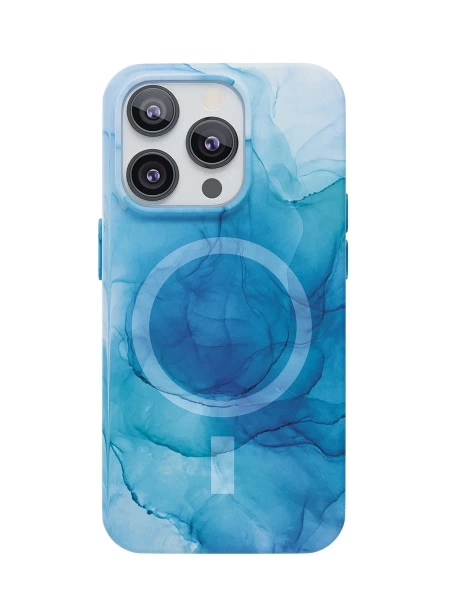 Чехол защитный “vlp” Splash case с MagSafe для iPhone 14 Pro, голубой