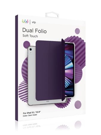 Чехол "vlp" Dual Folio для iPad 10, темно-фиолетовый