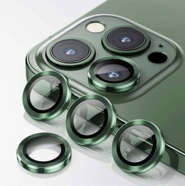 Защитное стекло камеры на iPhone 13 Pro/Pro Maх, зеленый
