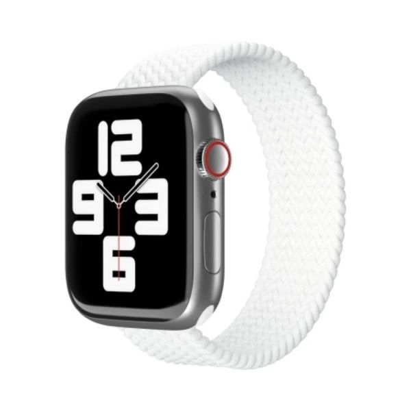Ремешок нейлоновый плетёный "vlp" для Apple Watch 49/45/44/42mm, L/XL, 2шт, белый