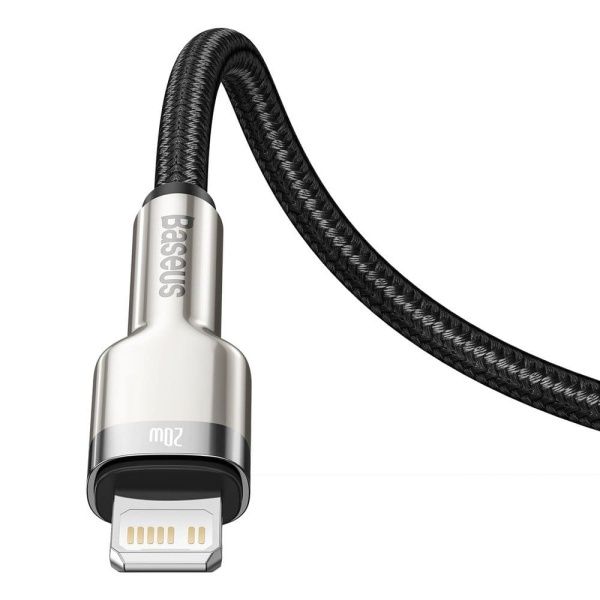 Зарядный провод Baseus Cafule Cable Metal USB - Lightning 1м, черный