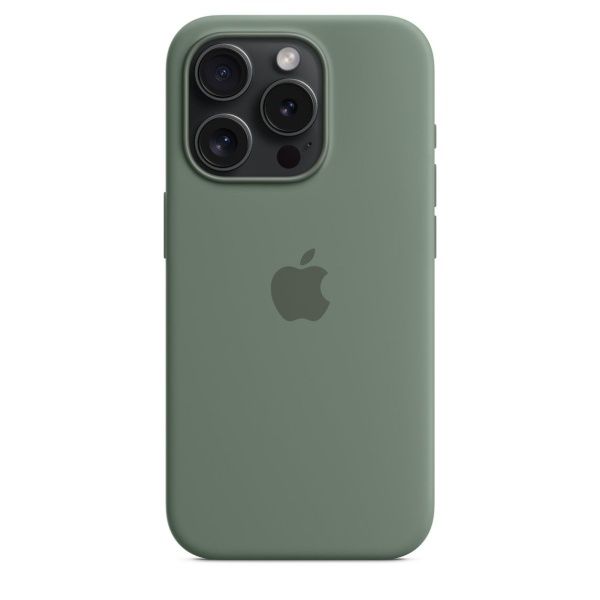  Чехол силиконовый MagSafe iPhone 15 Pro Max, зеленый