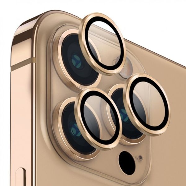 Защитное стекло камеры на iPhone 14Pro/Pro Max, золотой