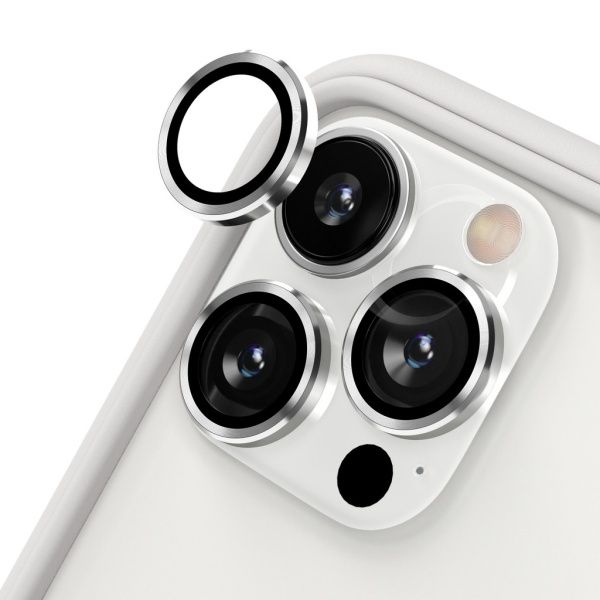 Защитное стекло камеры на iPhone 13 Pro/Pro Maх, серебристый