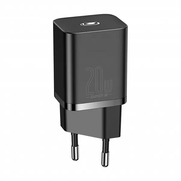 Адаптер сетевой USB-C 20W Baseus, черный