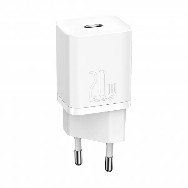 Адаптер сетевой USB-C 20W Baseus, белый