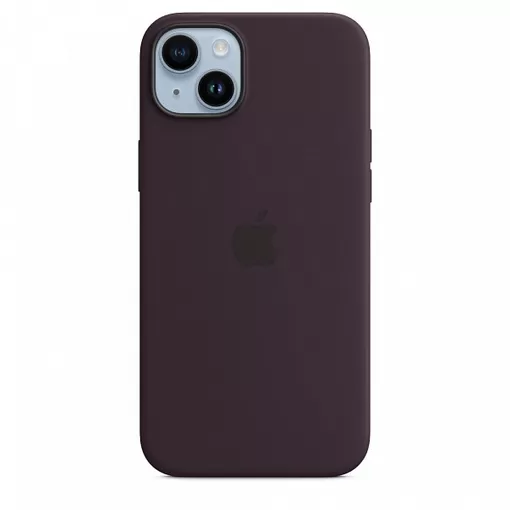 Чехол силиконовый MagSafe iPhone 14 Plus, темно - фиолетовый